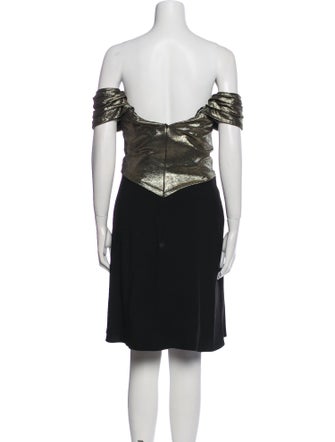 Rene Ruiz Printed Knee-Length Dress