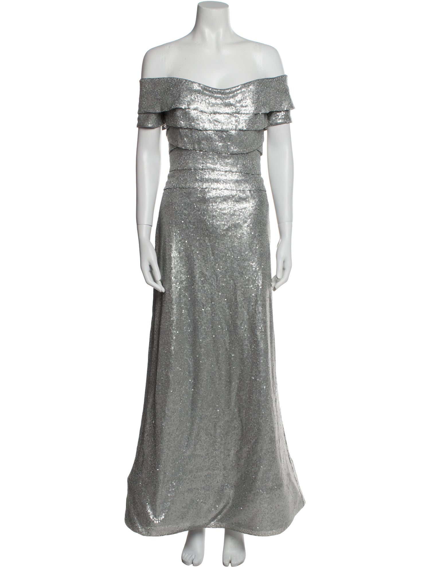 Rene Ruiz Off-The-Shoulder Long Dress