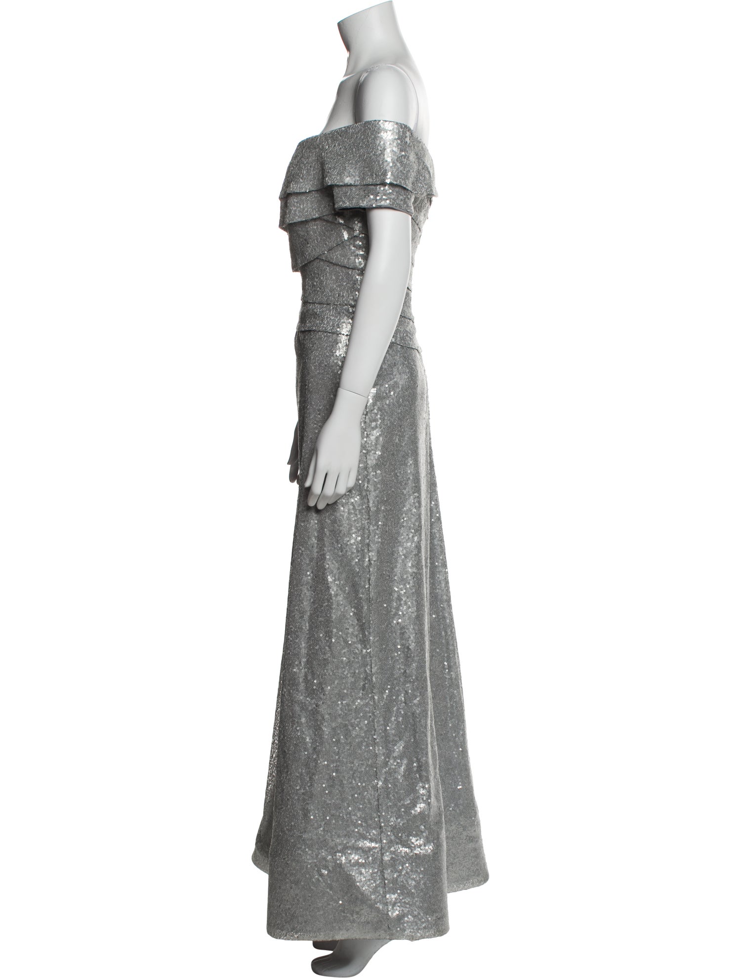 Rene Ruiz Off-The-Shoulder Long Dress