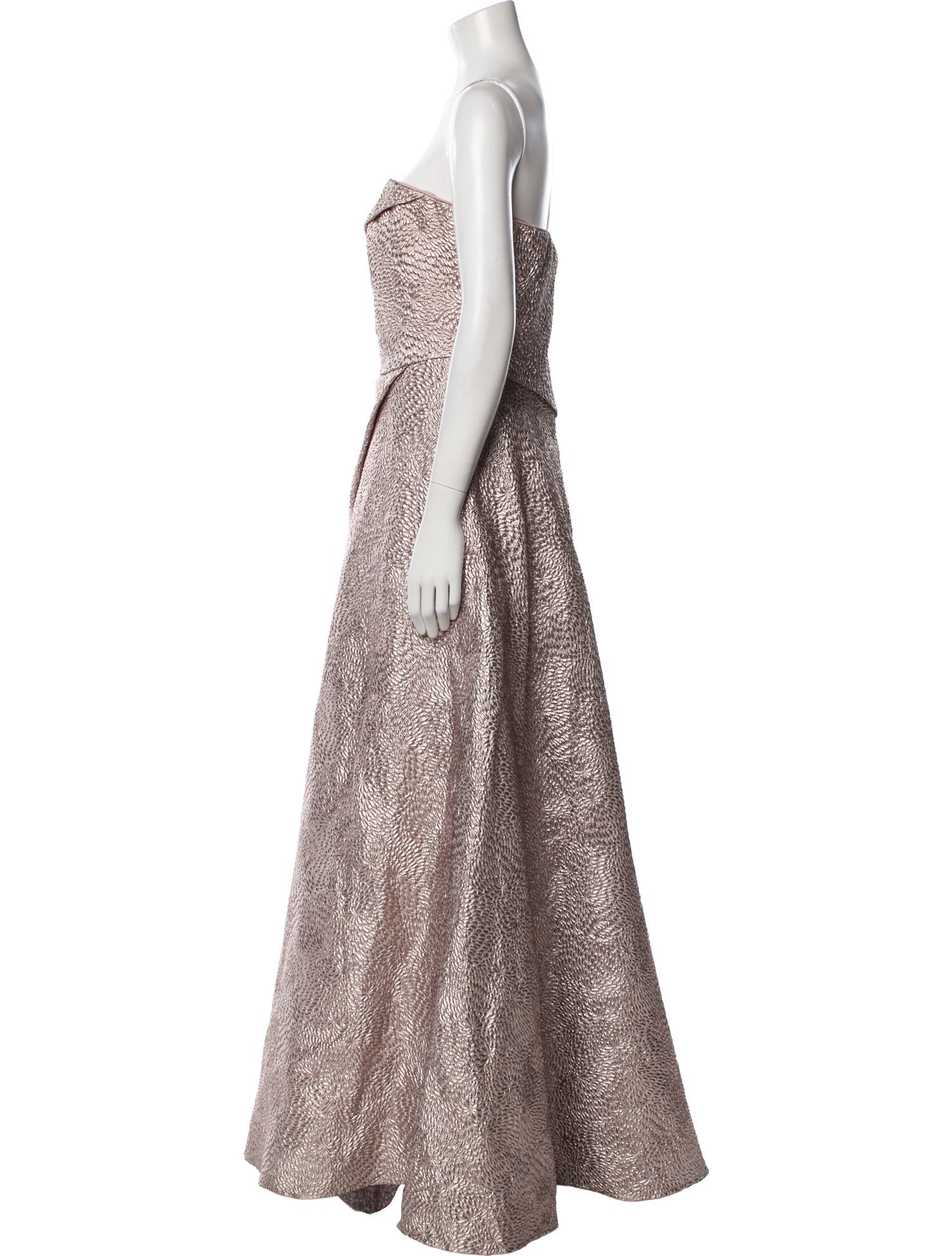 Rene Ruiz Strapless Long Dress