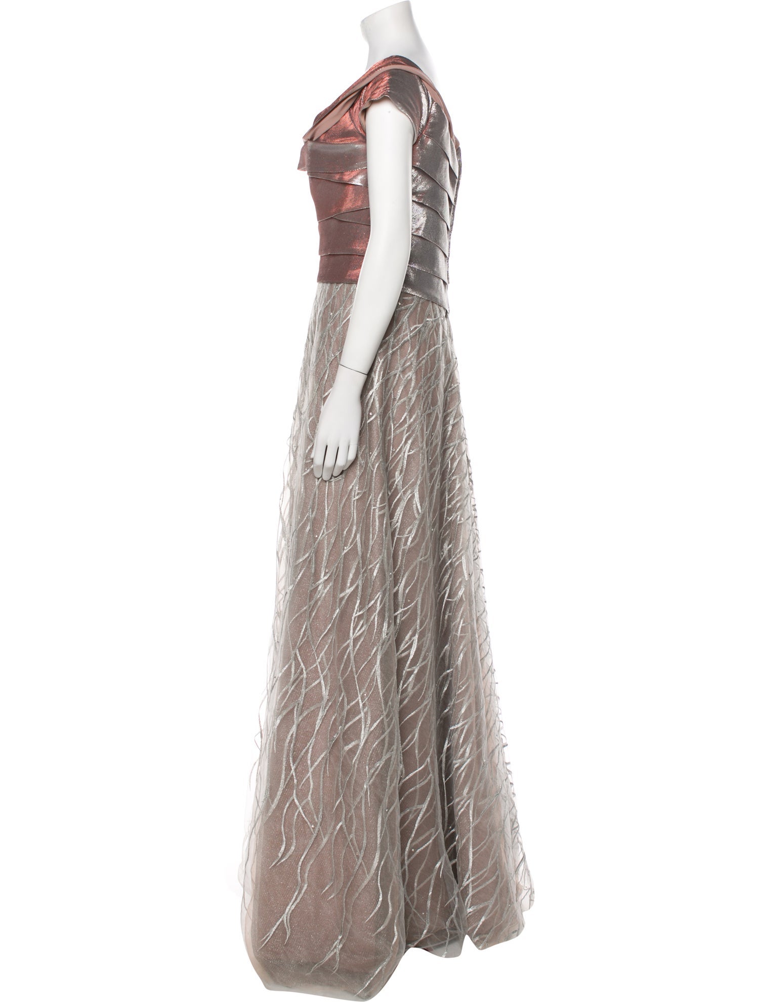 Rene Ruiz Printed Long Dress