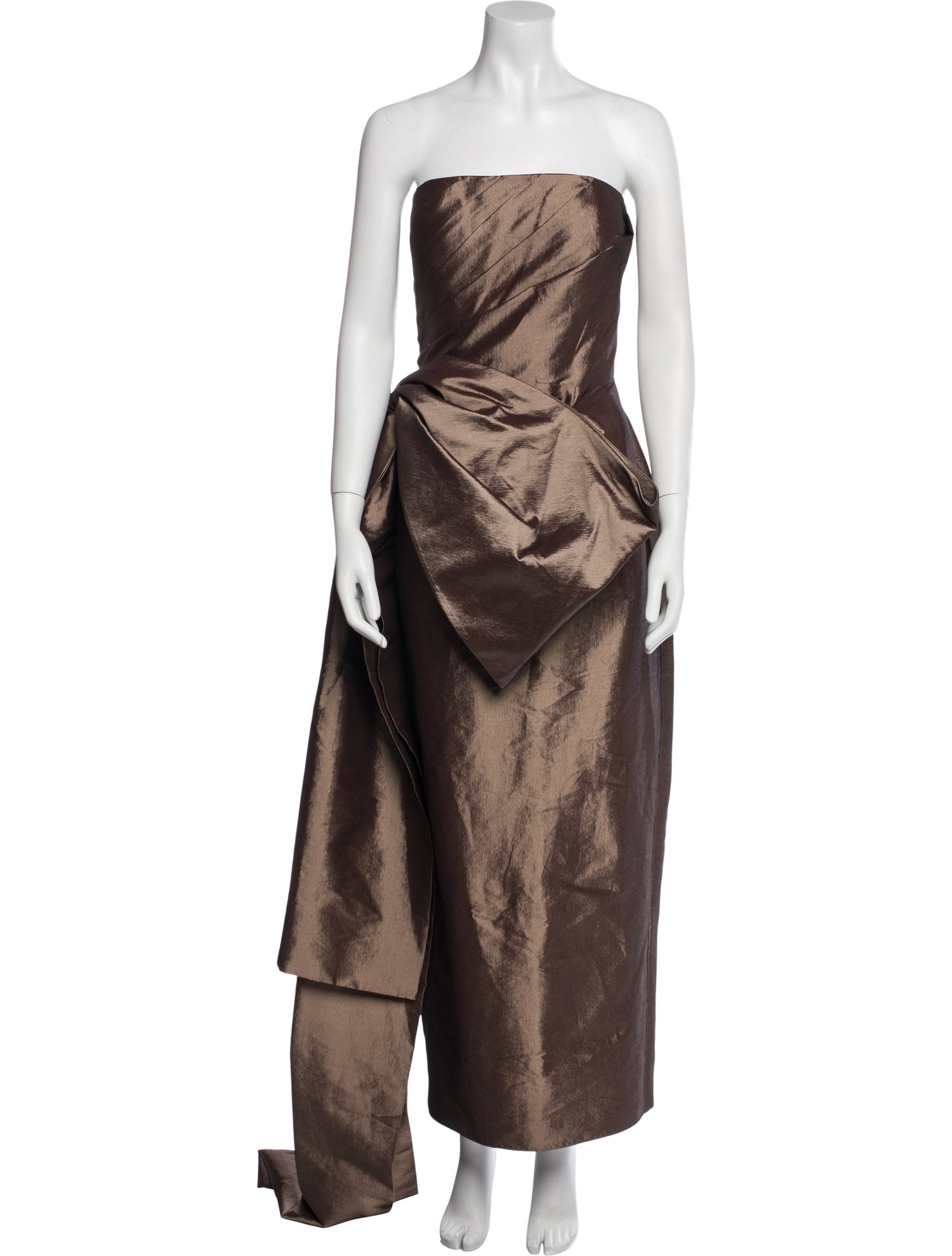 Rene Ruiz Strapless Long Dress