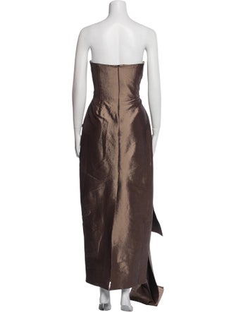 Rene Ruiz Strapless Long Dress