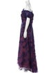 Rene Ruiz Floral Print Long Dress