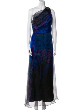 Rene Ruiz Printed Long Dress