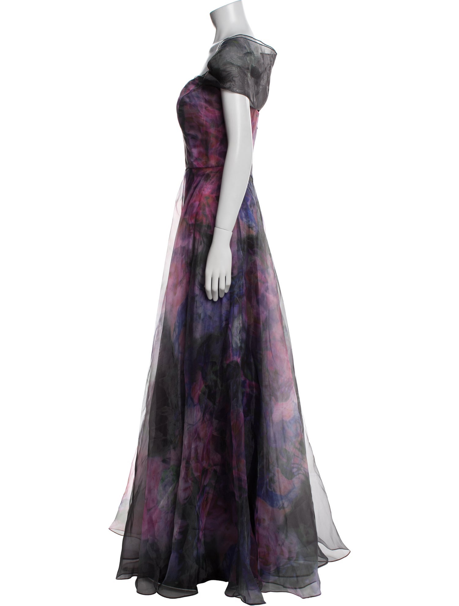 Rene Ruiz Printed Long Dress w/ Tags
