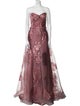 Rene Ruiz Lace Pattern Long Dress