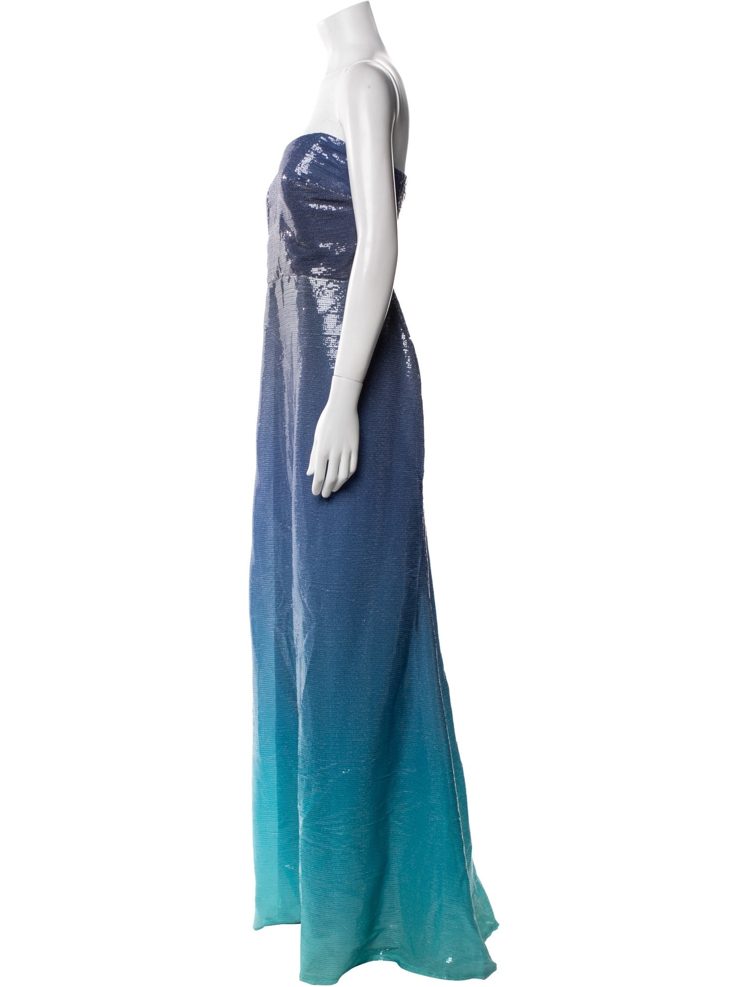 Rene Ruiz Strapless Long Dress
