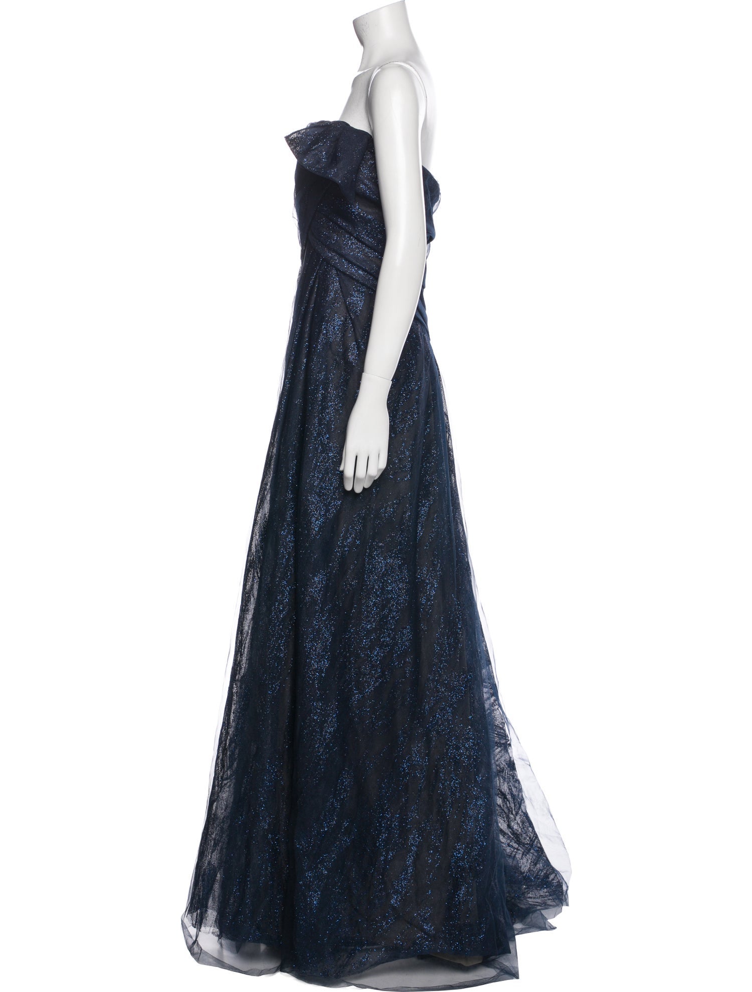 Rene Ruiz Strapless Long Dress