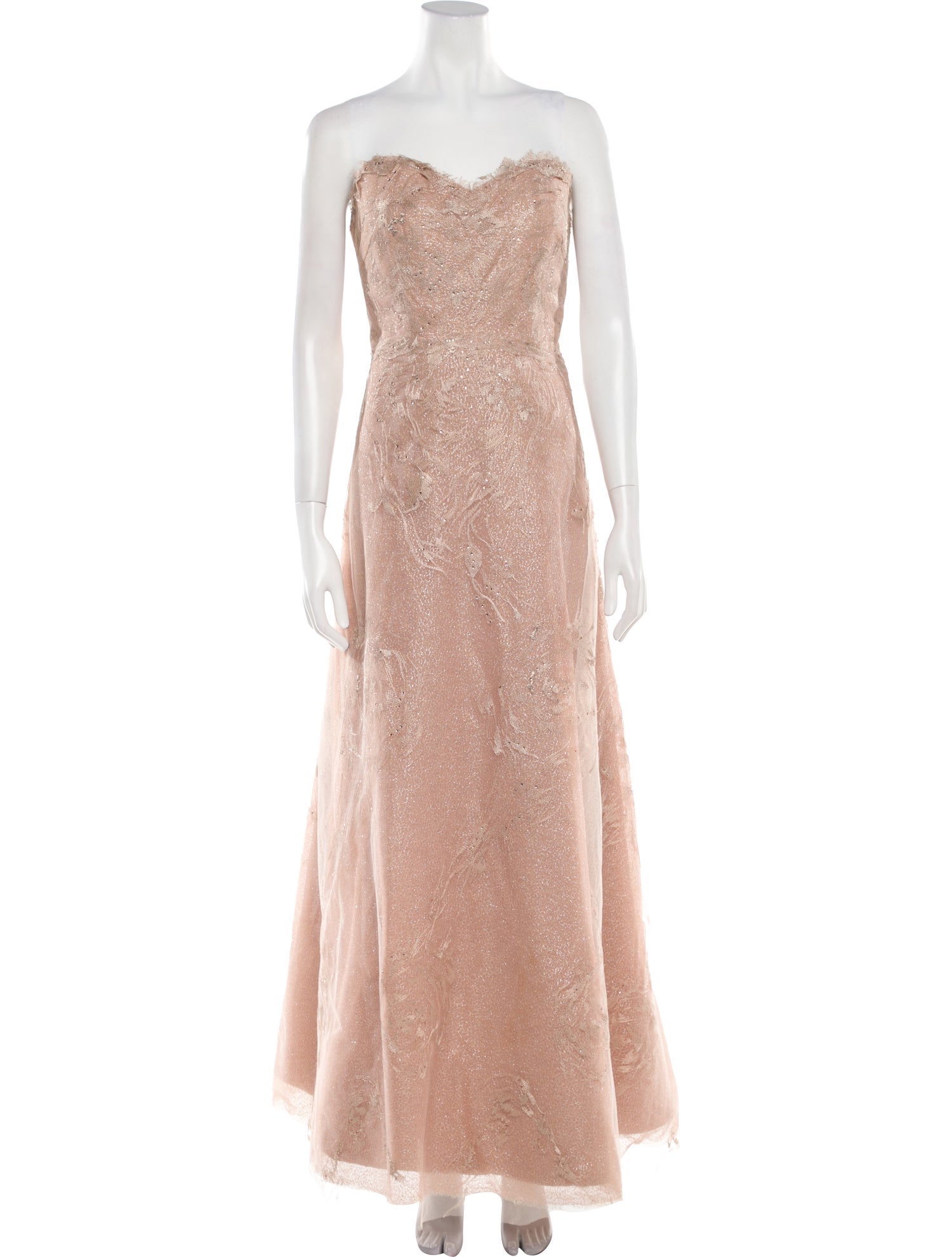 Rene Ruiz Strapless Long Dress