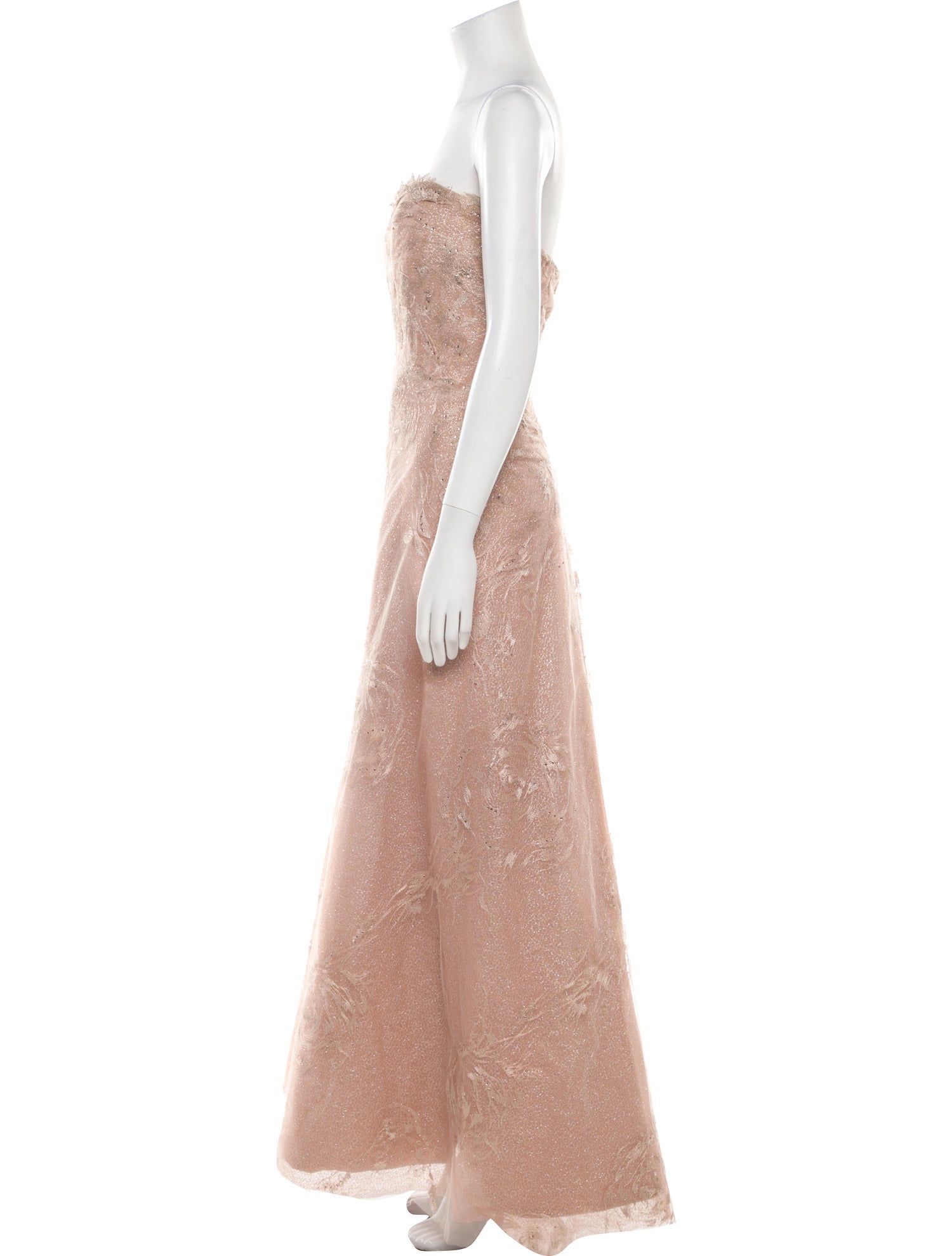 Rene Ruiz Strapless Long Dress