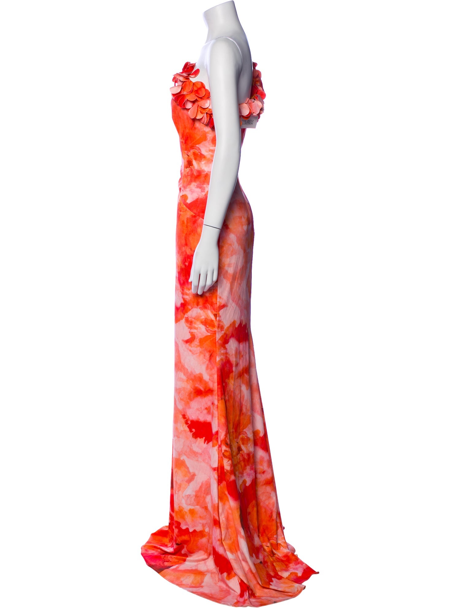 Rene Ruiz Floral Print Long Dress w/ Tags