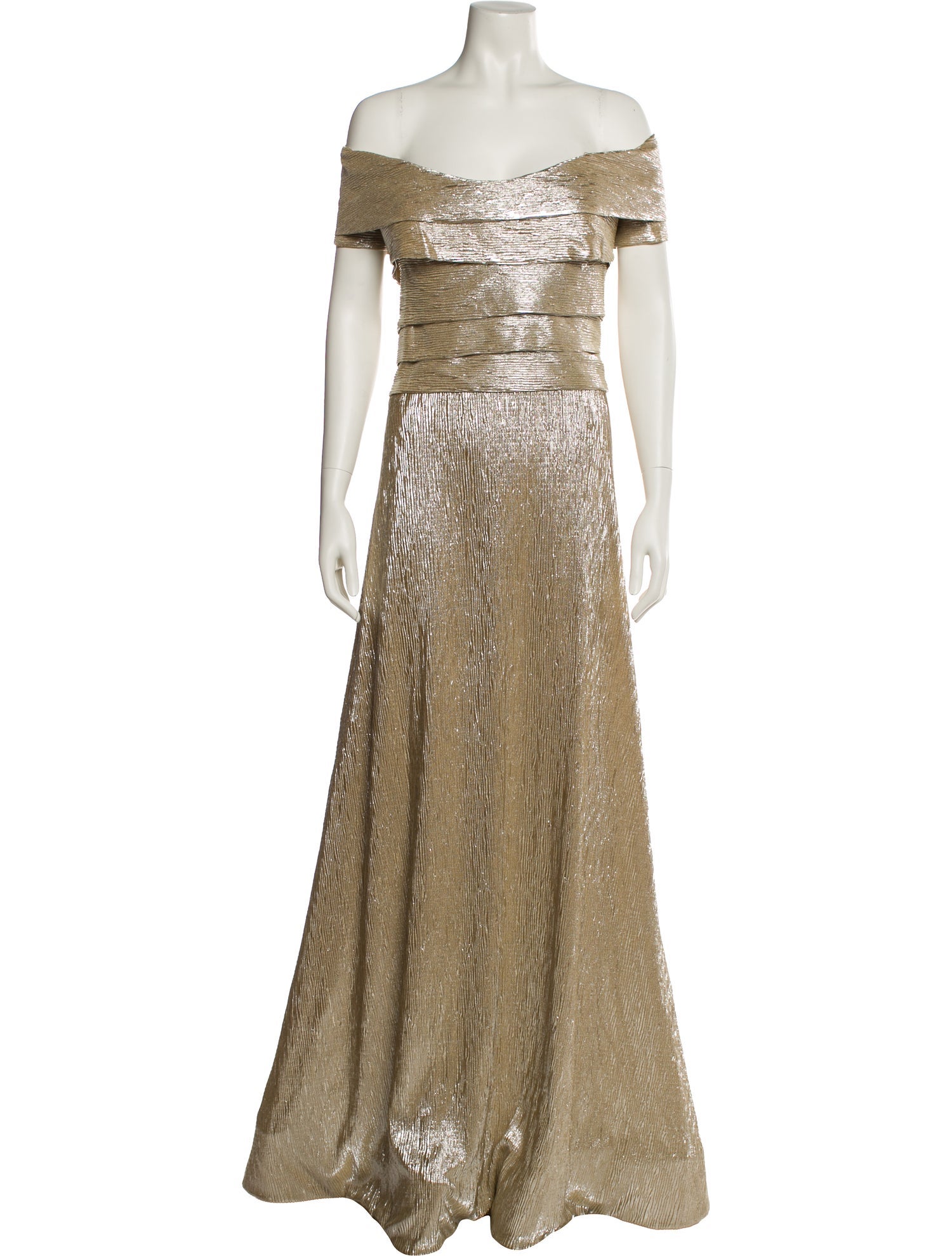 Rene Ruiz Off-The-Shoulder Long Dress