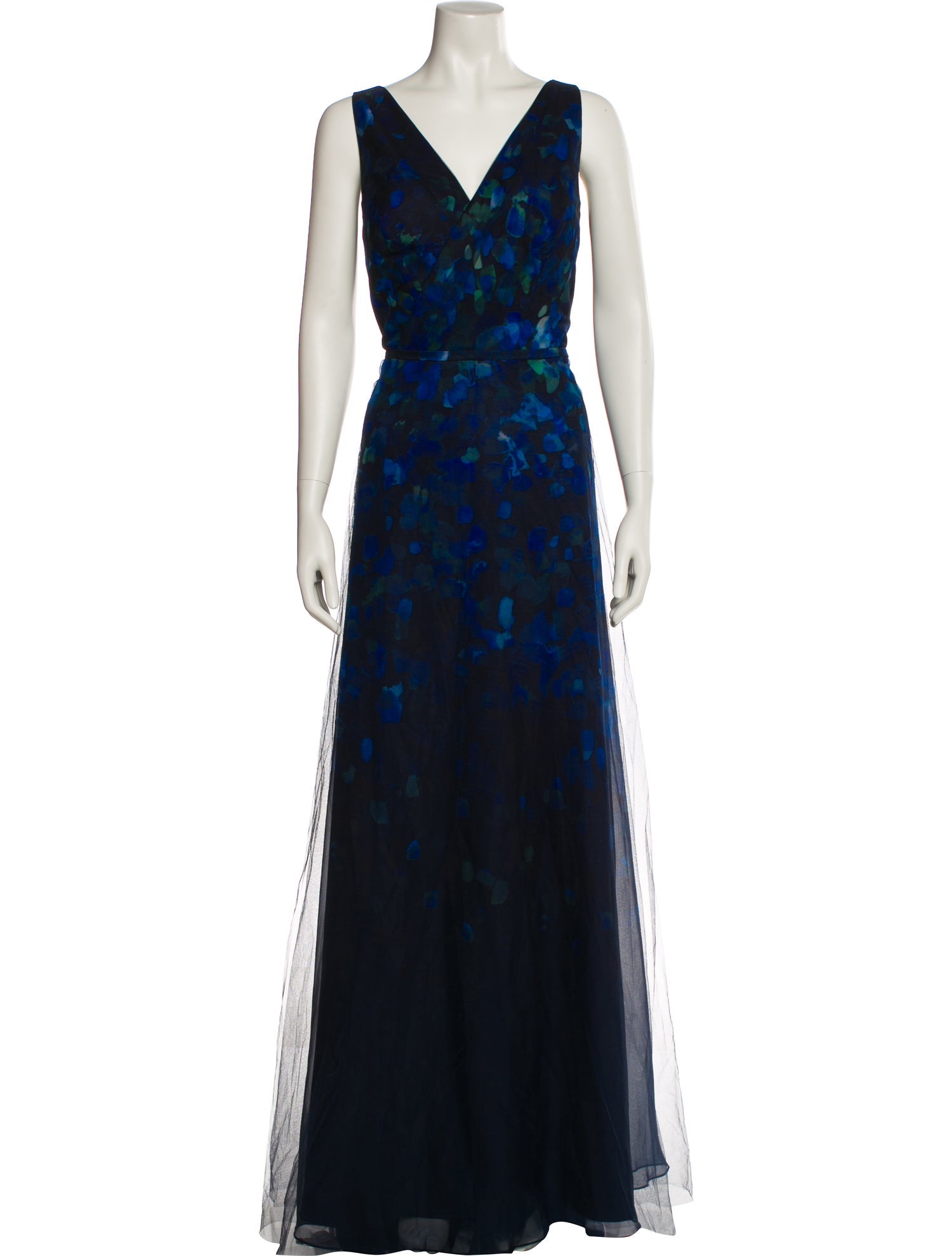 Rene Ruiz Floral Print Long Dress