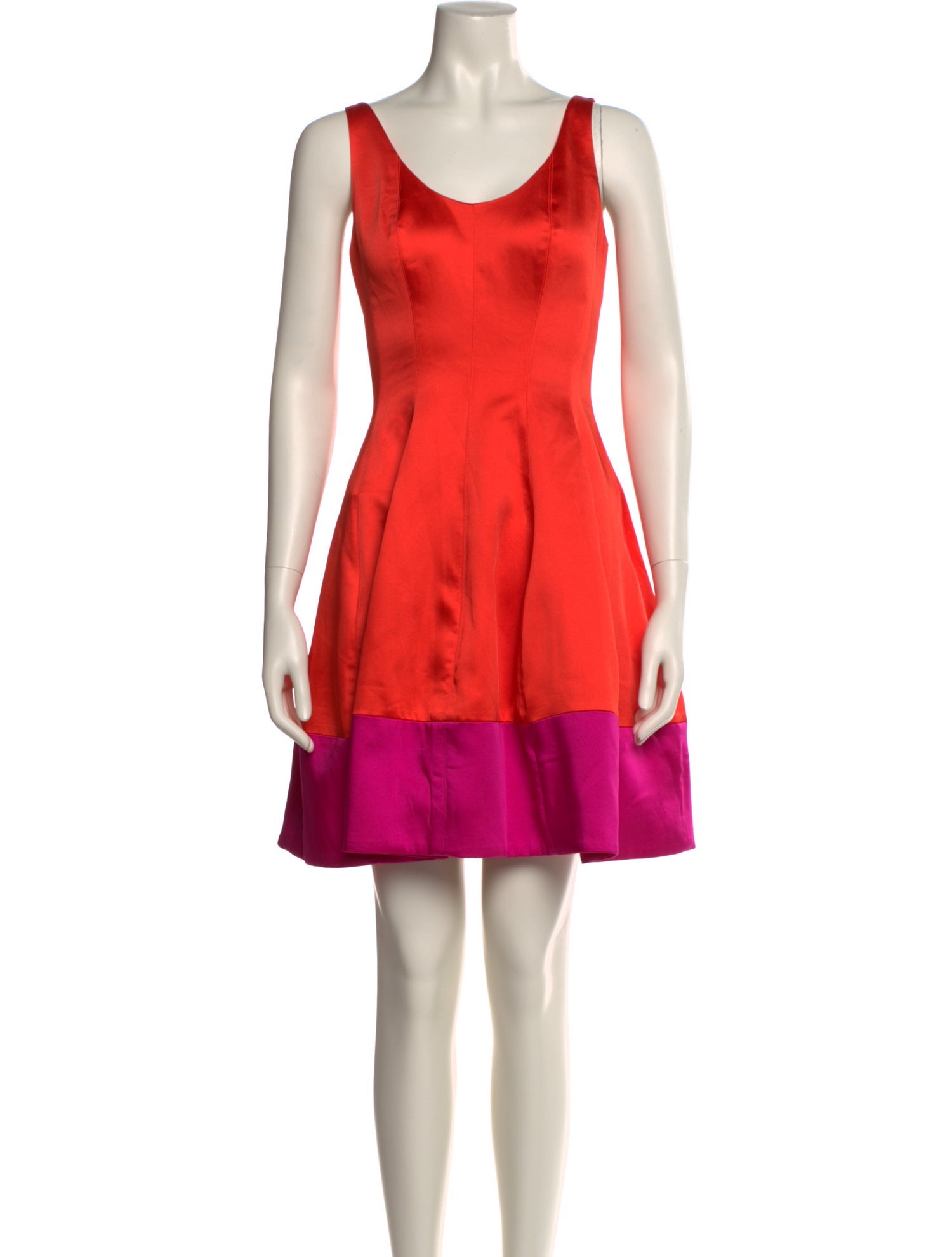 Rene Ruiz Scoop Neck Mini Dress