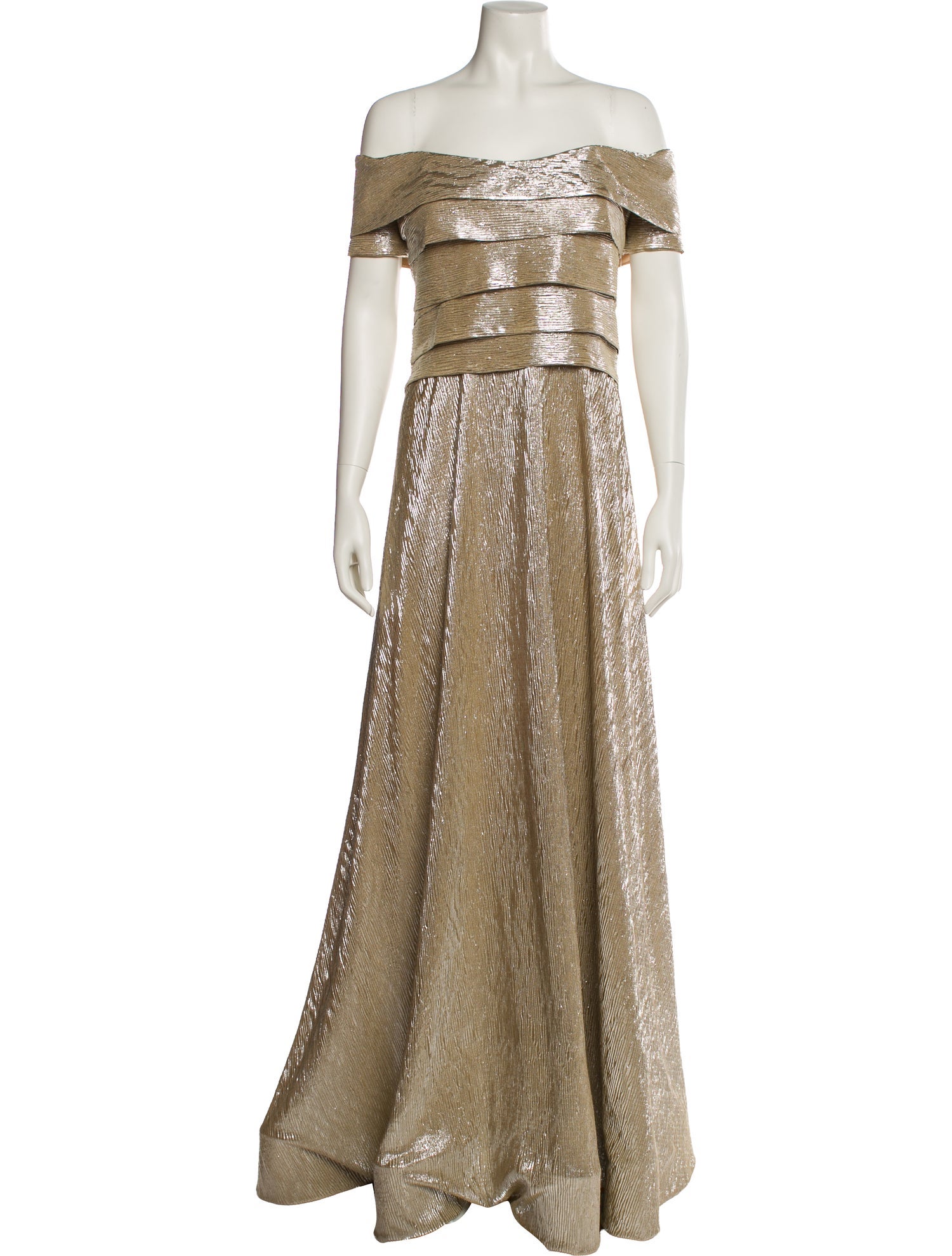 Rene Ruiz Off-The-Shoulder Long Dress