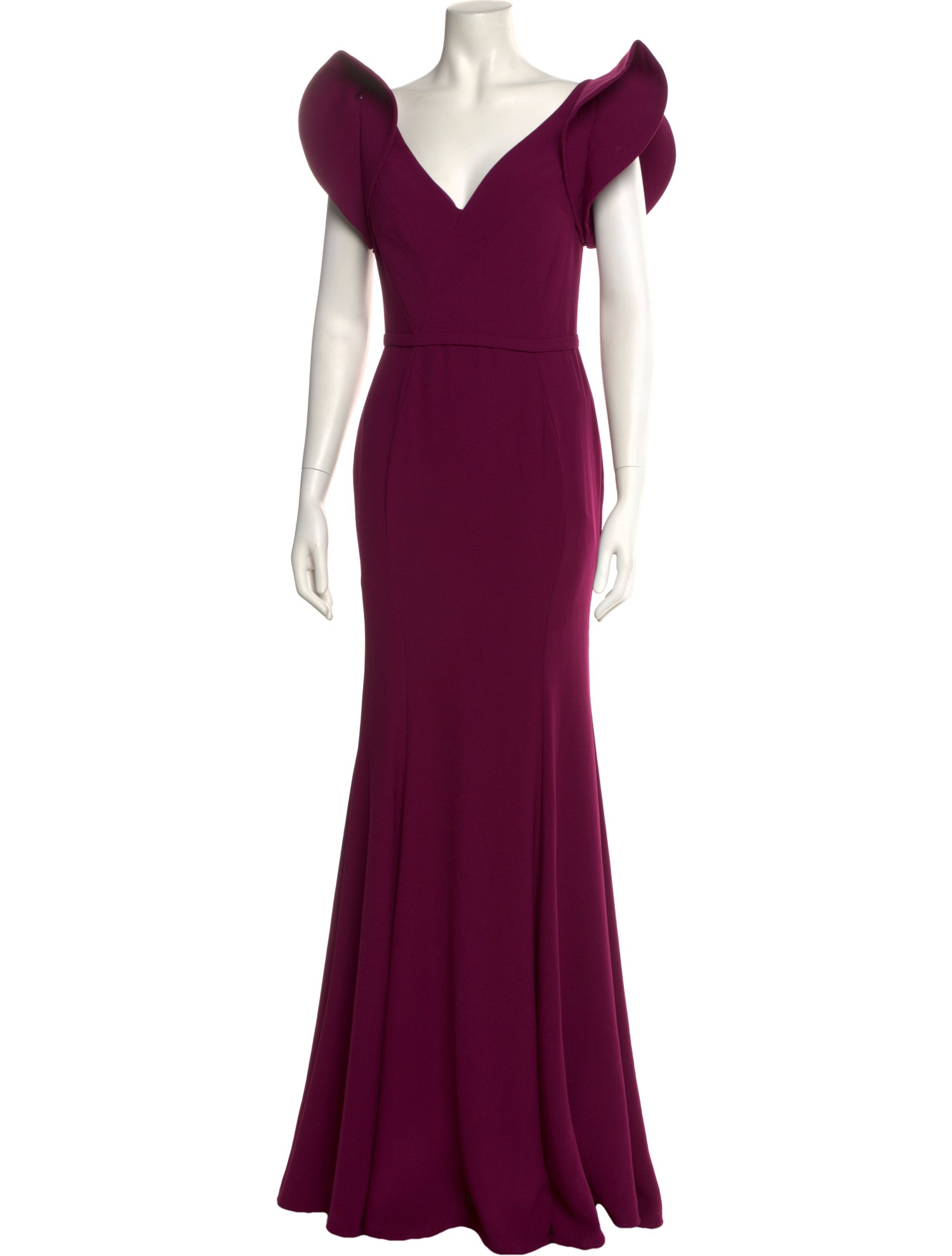 Rene Ruiz V-Neck Long Dress