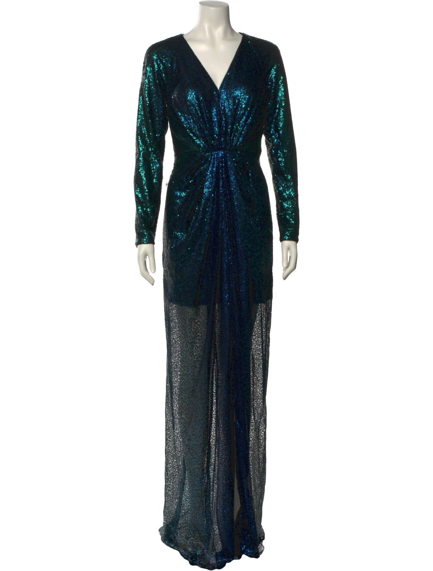 Rene Ruiz V-Neck Long Dress