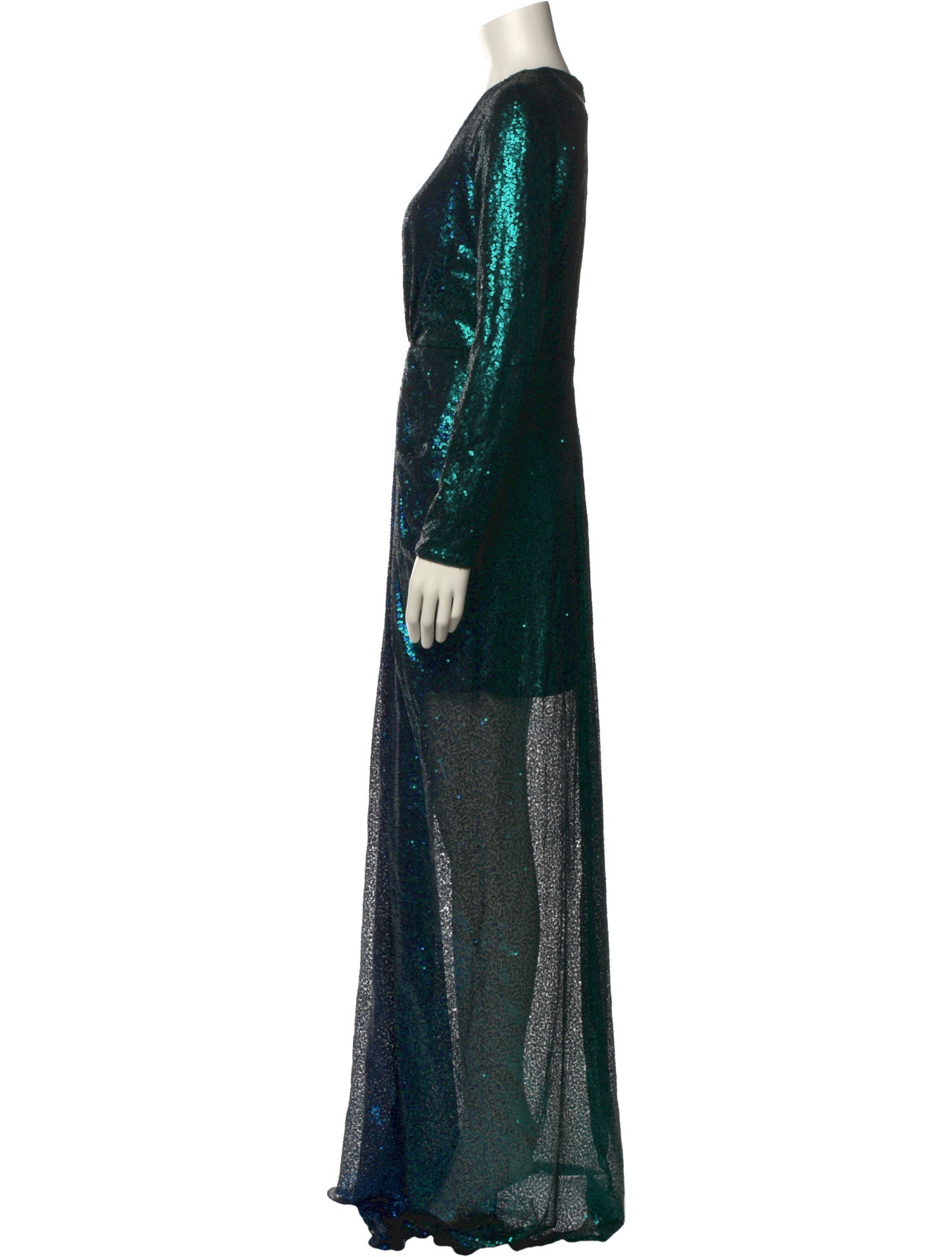 Rene Ruiz V-Neck Long Dress