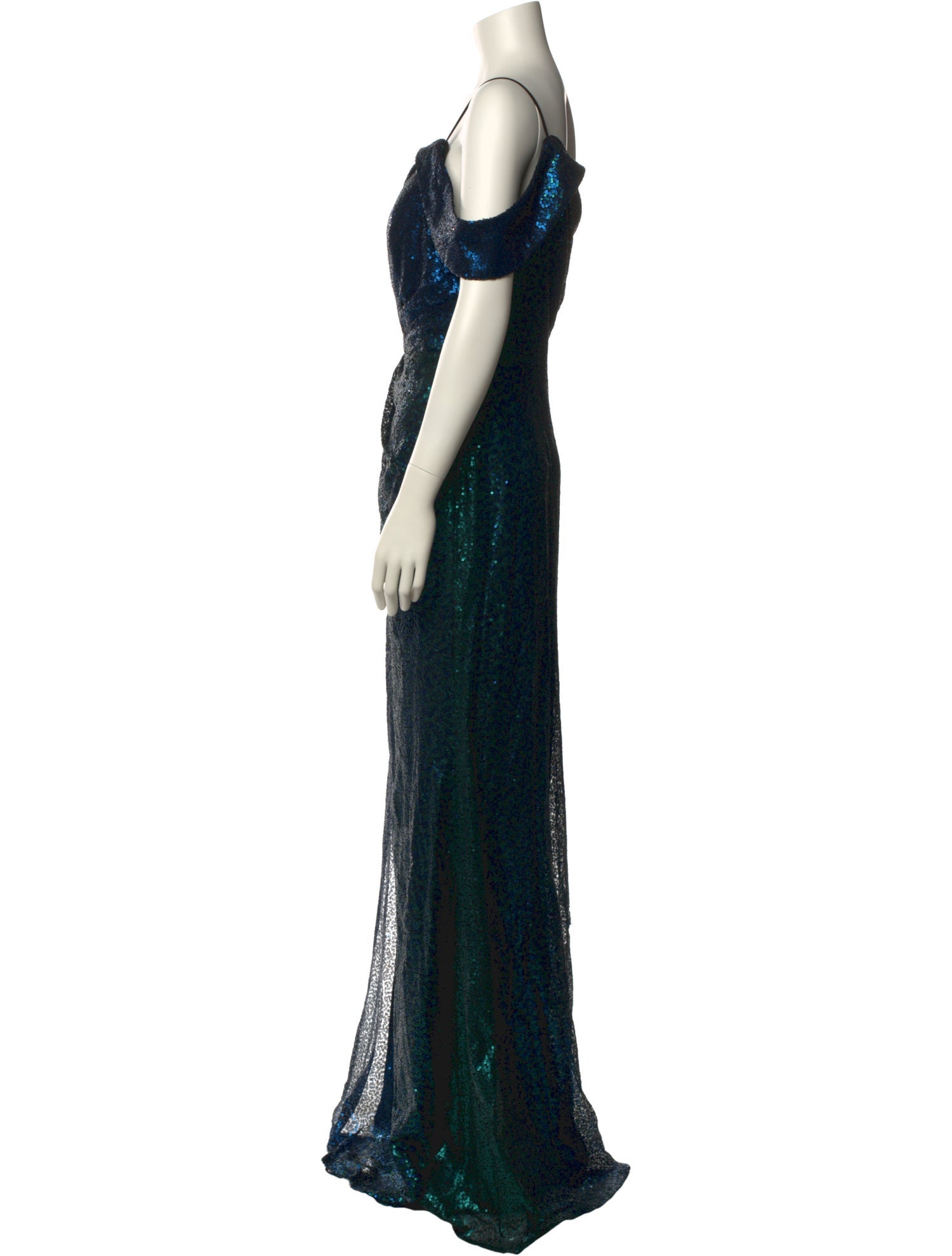 Rene Ruiz One-Shoulder Long Dress w/ Tags