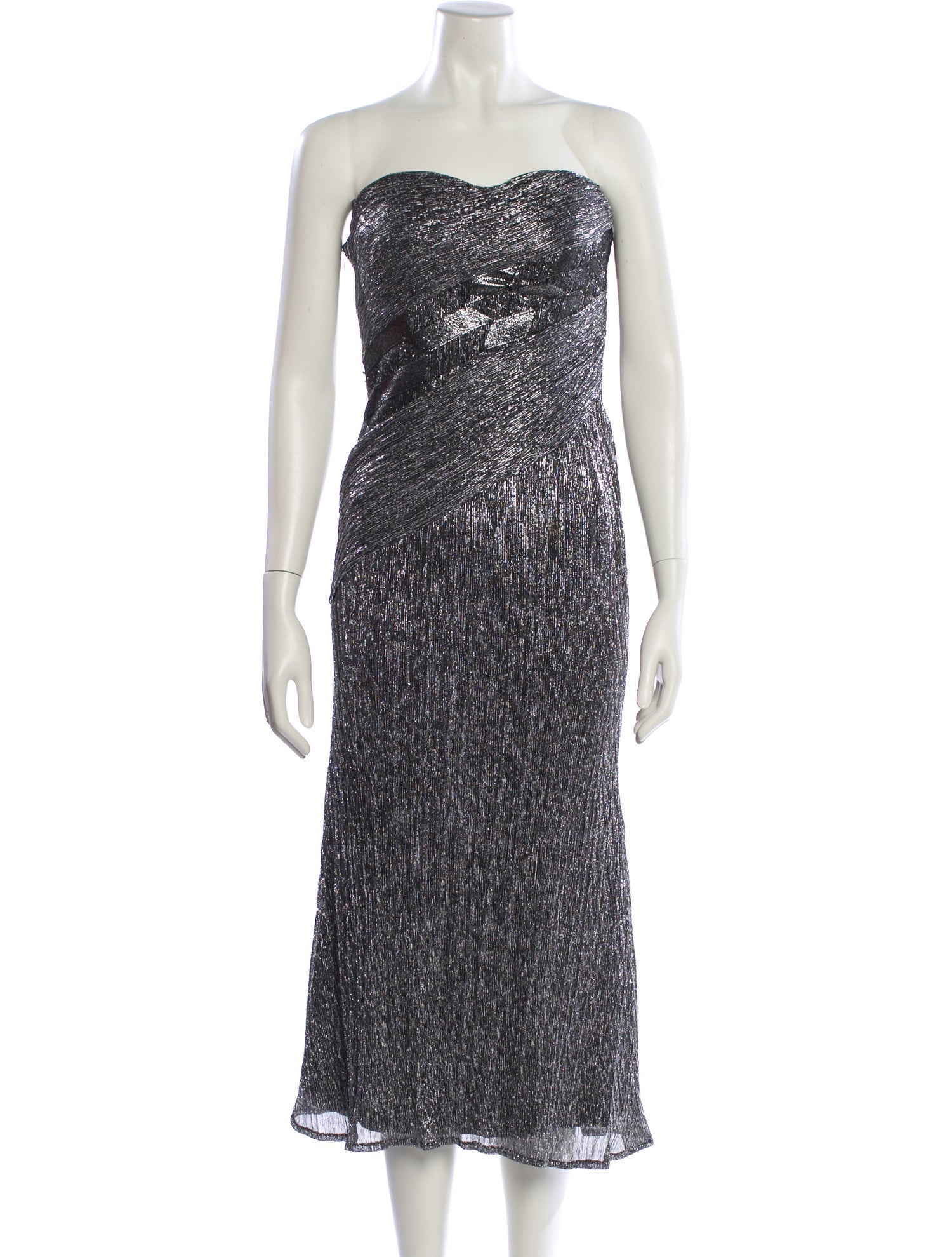 Rene Ruiz Strapless Midi Length Dress