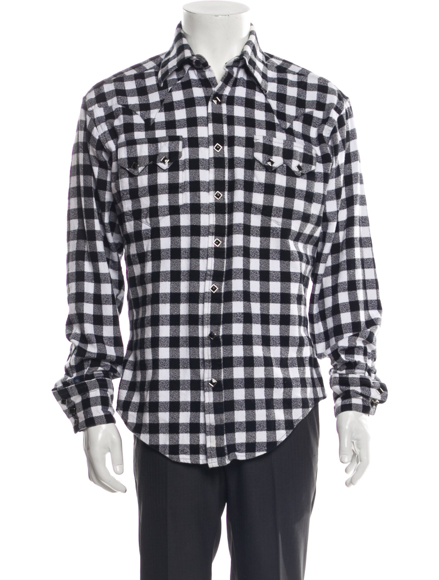 Rockmount Ranch Wear Plaid Print Long Sleeve Shirt