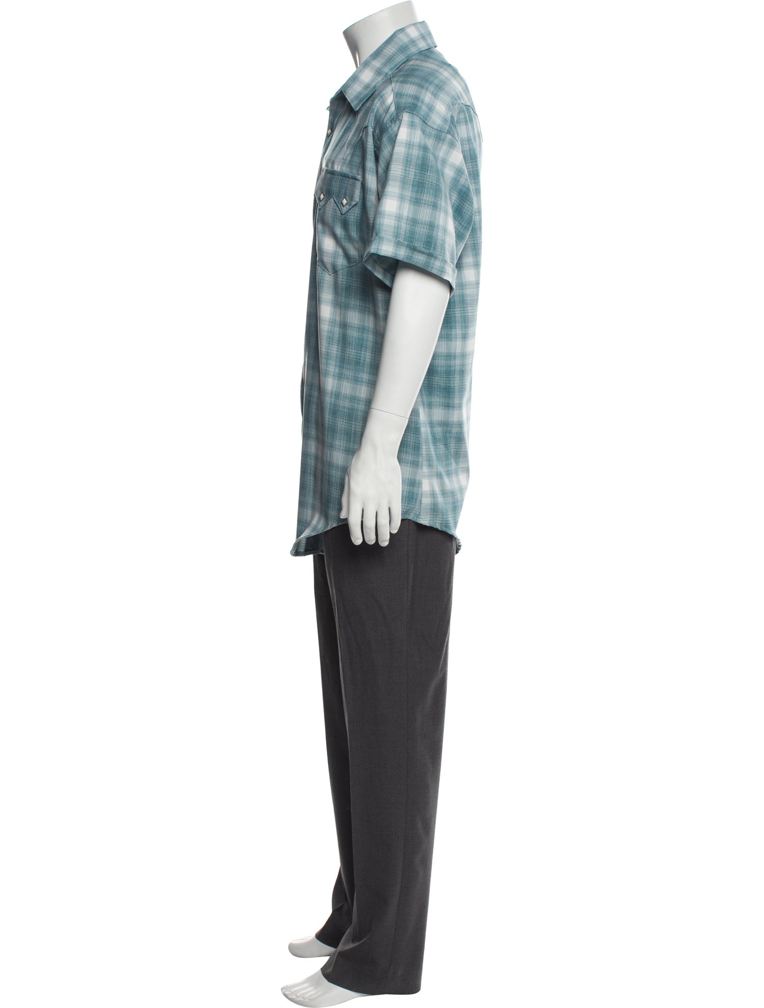 Rockmount Ranch Wear Plaid Print Short Sleeve Shirt w/ Tags