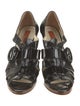 Rupert Sanderson Patent Leather T-Strap Sandals