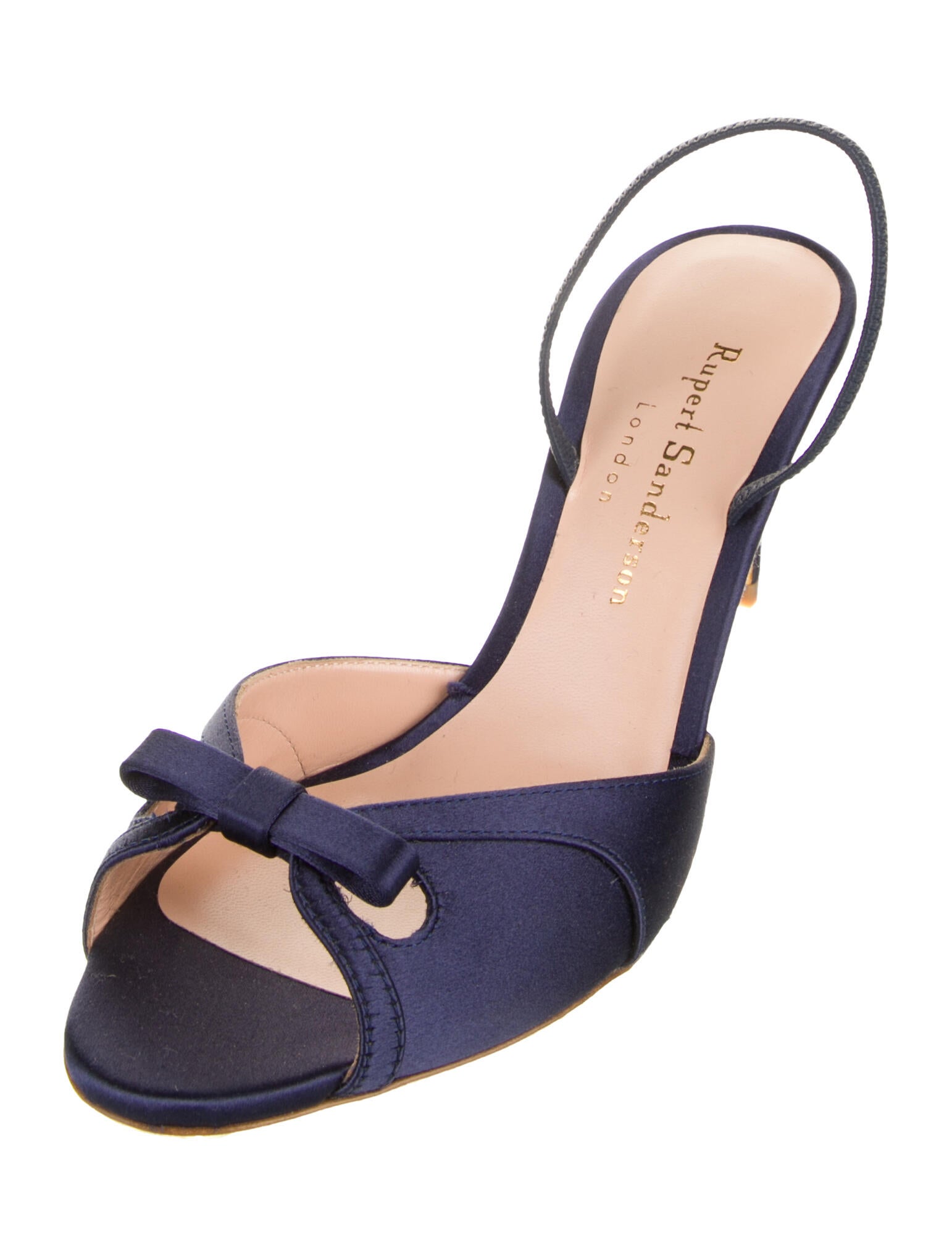 Rupert Sanderson Bow Accents Slingback Sandals