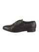 Rupert Sanderson Leather Feather Trim Oxfords