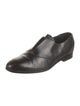 Rupert Sanderson Leather Feather Trim Oxfords