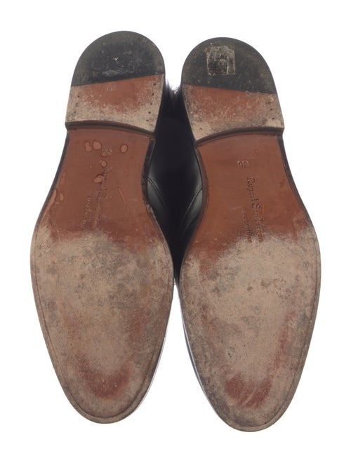 Rupert Sanderson Leather Fur Trim Oxfords