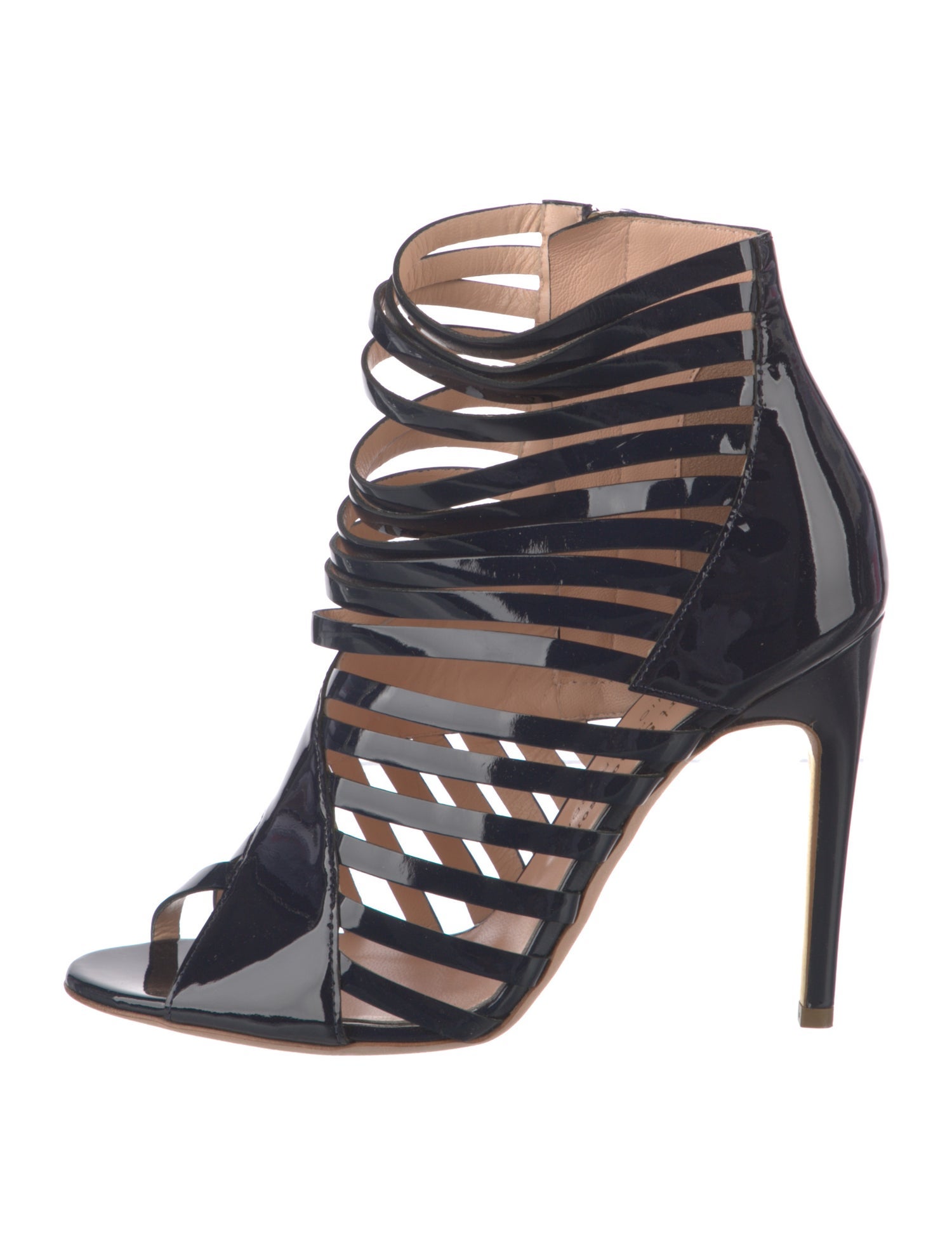 Rupert Sanderson Patent Leather Gladiator Sandals