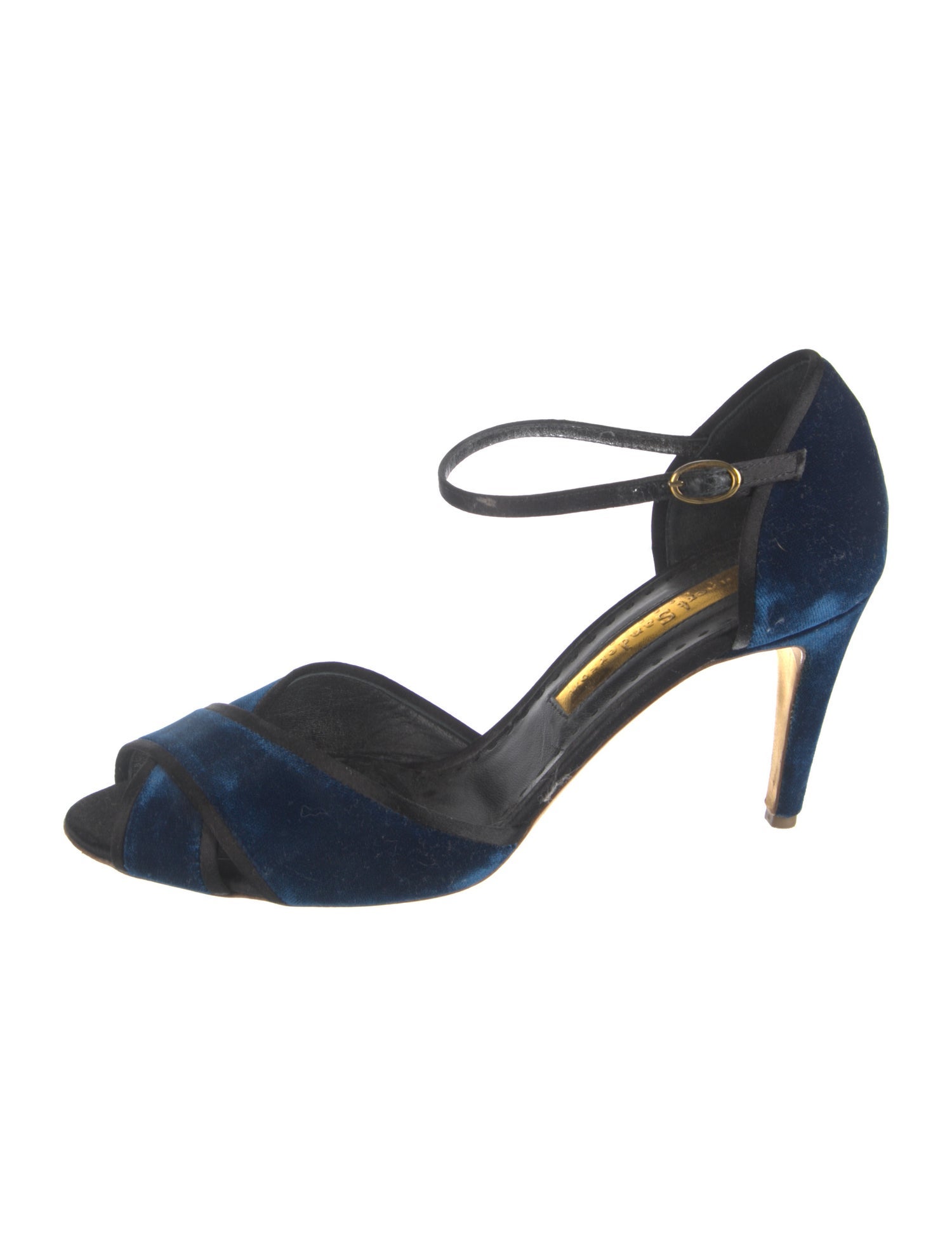 Rupert Sanderson Velvet D'Orsay Pumps