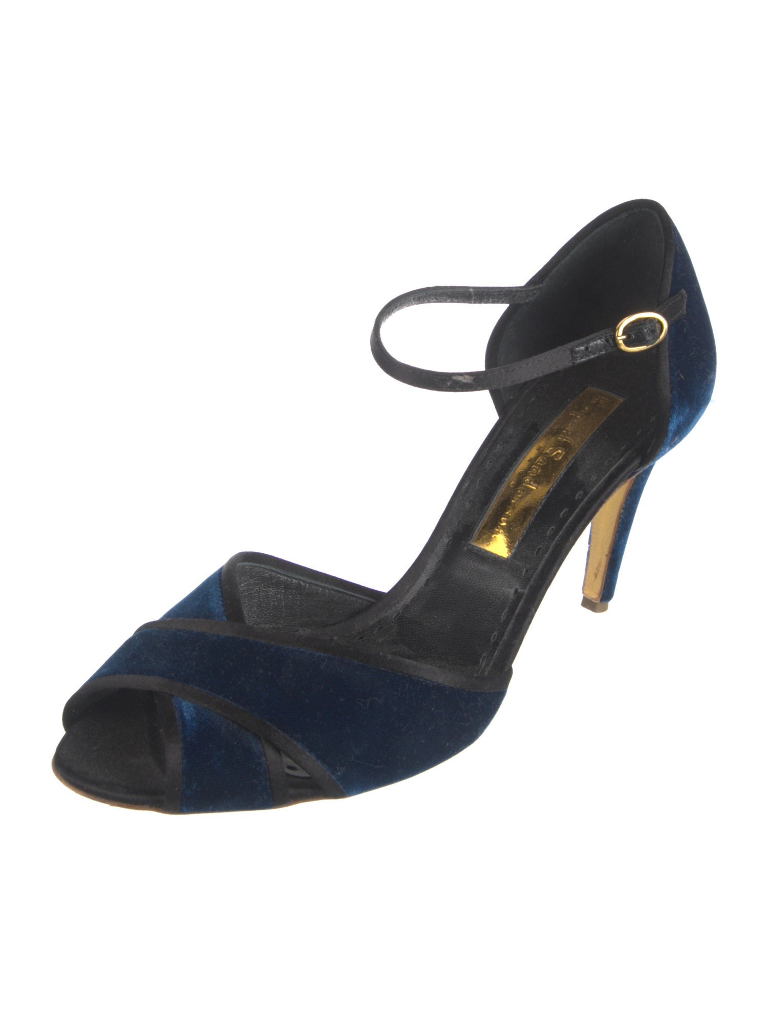 Rupert Sanderson Velvet D'Orsay Pumps
