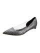 Rupert Sanderson Leather Animal Print D'Orsay Flats