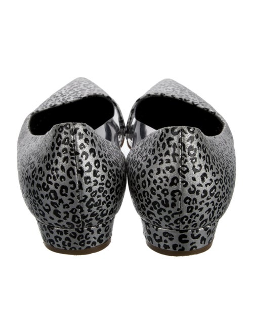 Rupert Sanderson Leather Animal Print D'Orsay Flats