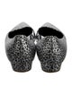 Rupert Sanderson Leather Animal Print D'Orsay Flats