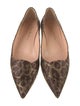 Rupert Sanderson Raffia Animal Print Flats