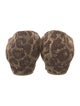 Rupert Sanderson Raffia Animal Print Flats
