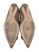 Rupert Sanderson Raffia Animal Print Flats