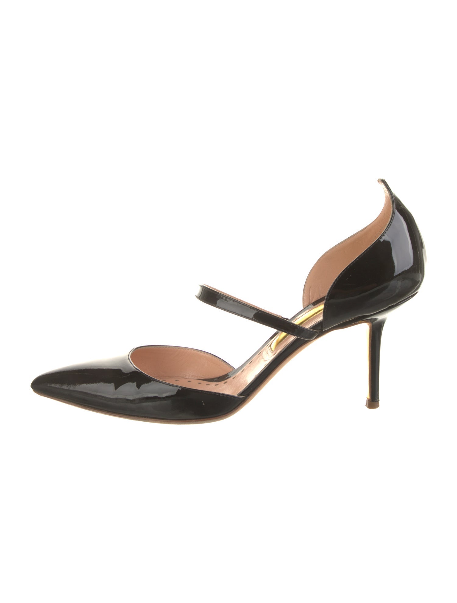 Rupert Sanderson Patent Leather D'Orsay Pumps