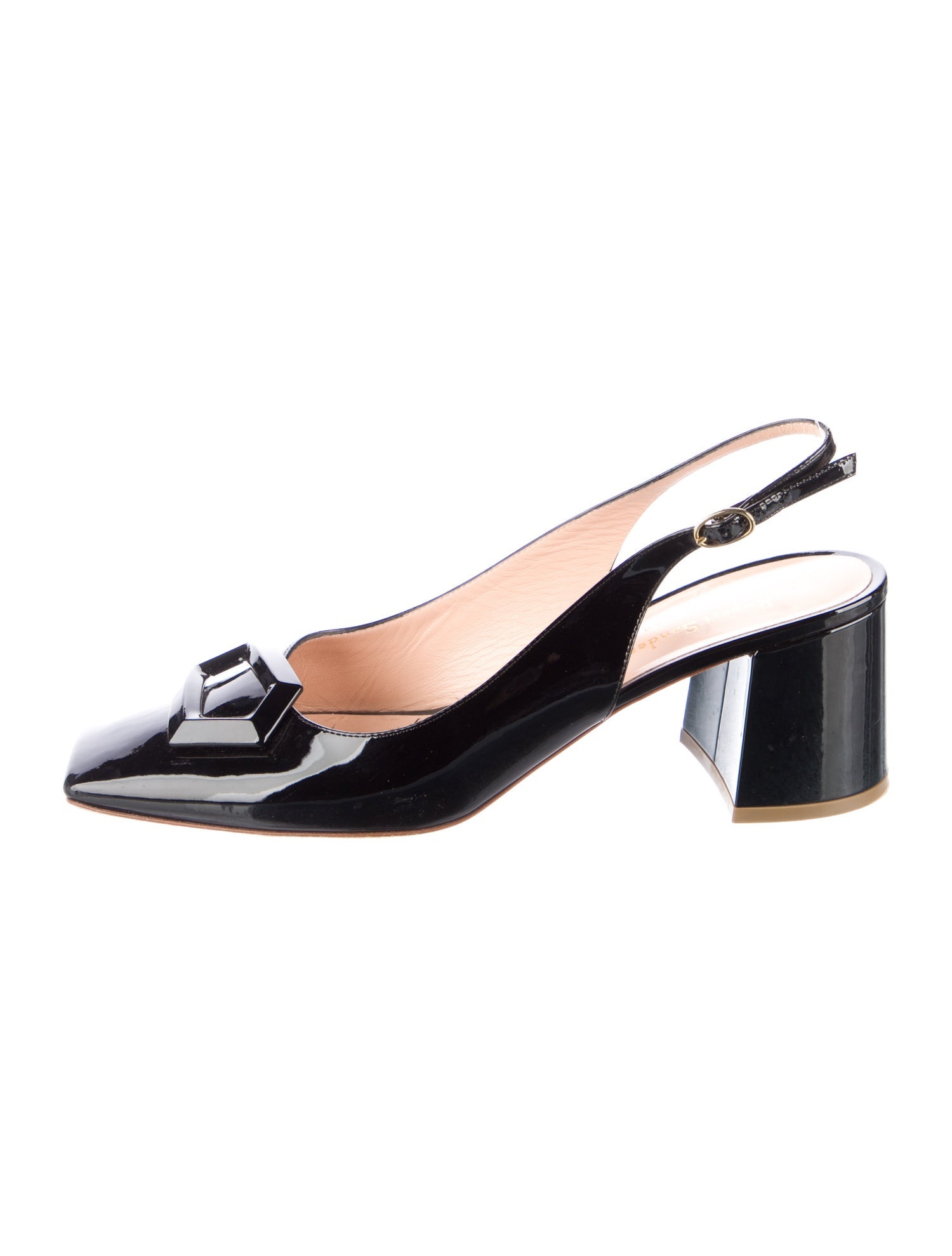 Rupert Sanderson Patent Leather Slingback Pumps