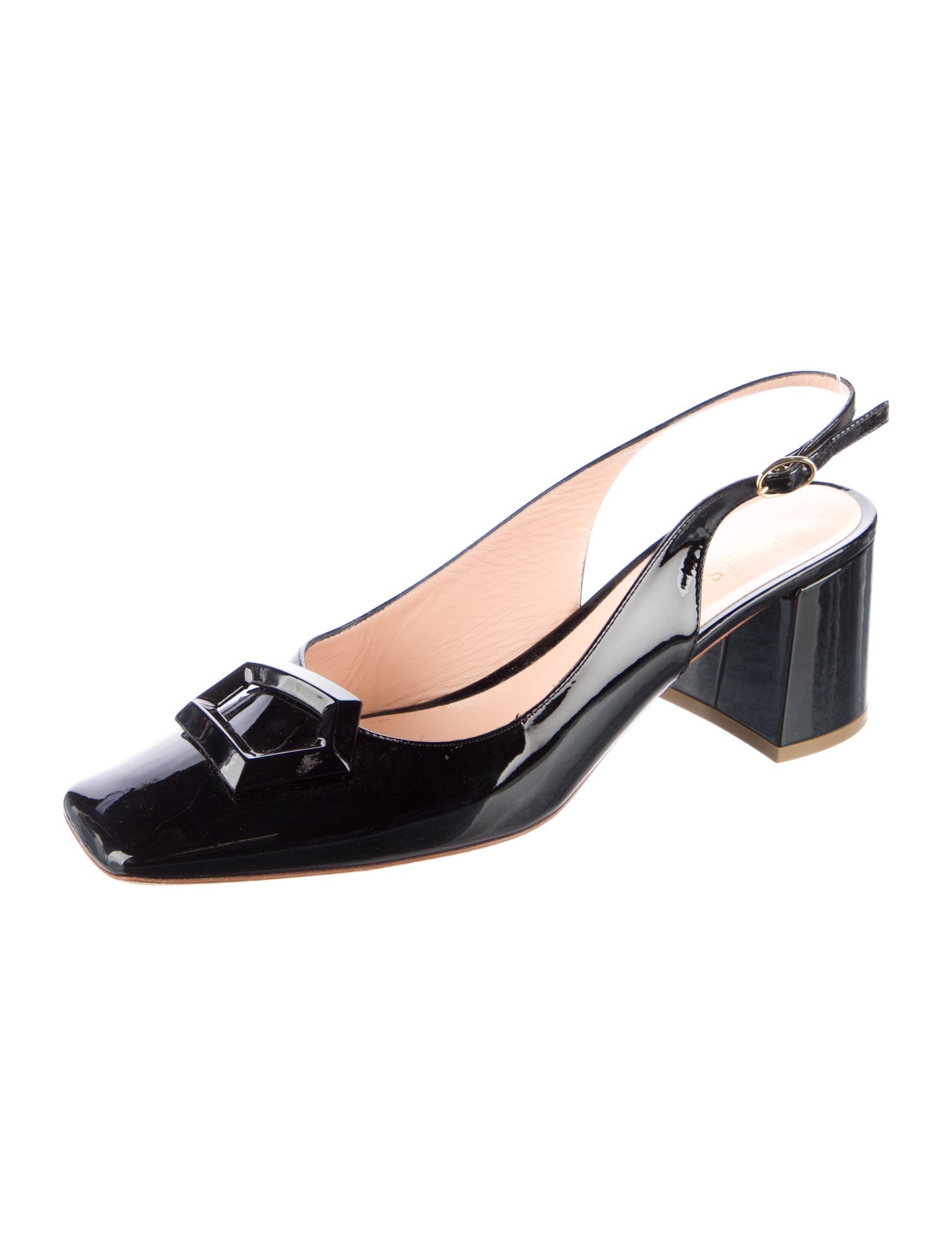 Rupert Sanderson Patent Leather Slingback Pumps