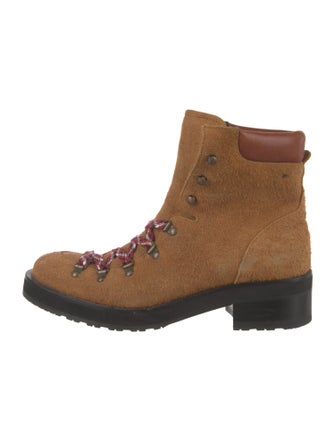 Rupert Sanderson Suede Combat Boots