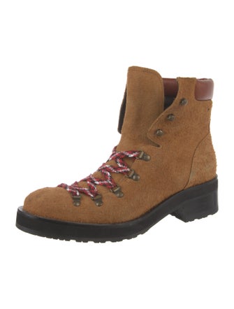 Rupert Sanderson Suede Combat Boots