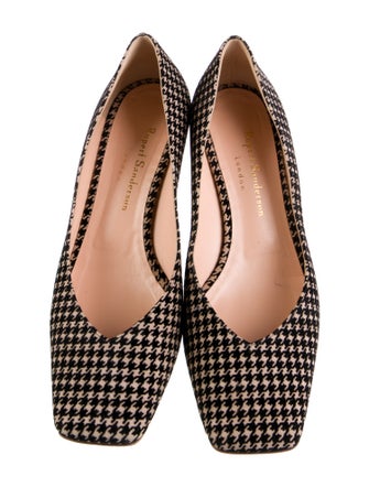 Rupert Sanderson Velvet Printed Ballet Flats