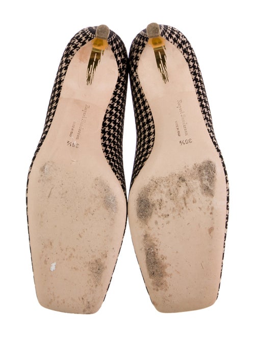 Rupert Sanderson Velvet Printed Ballet Flats
