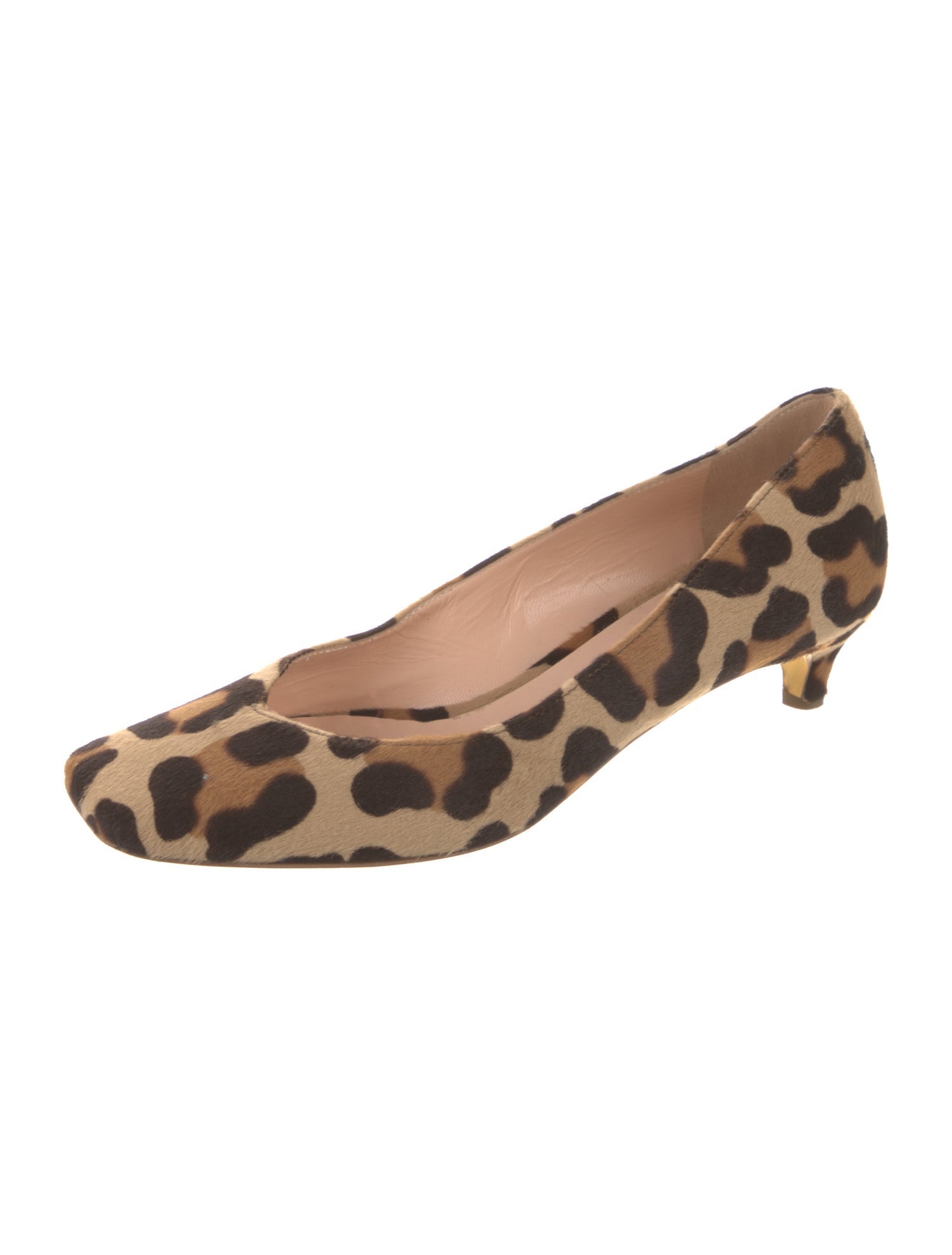 Rupert Sanderson Ponyhair Animal Print Pumps