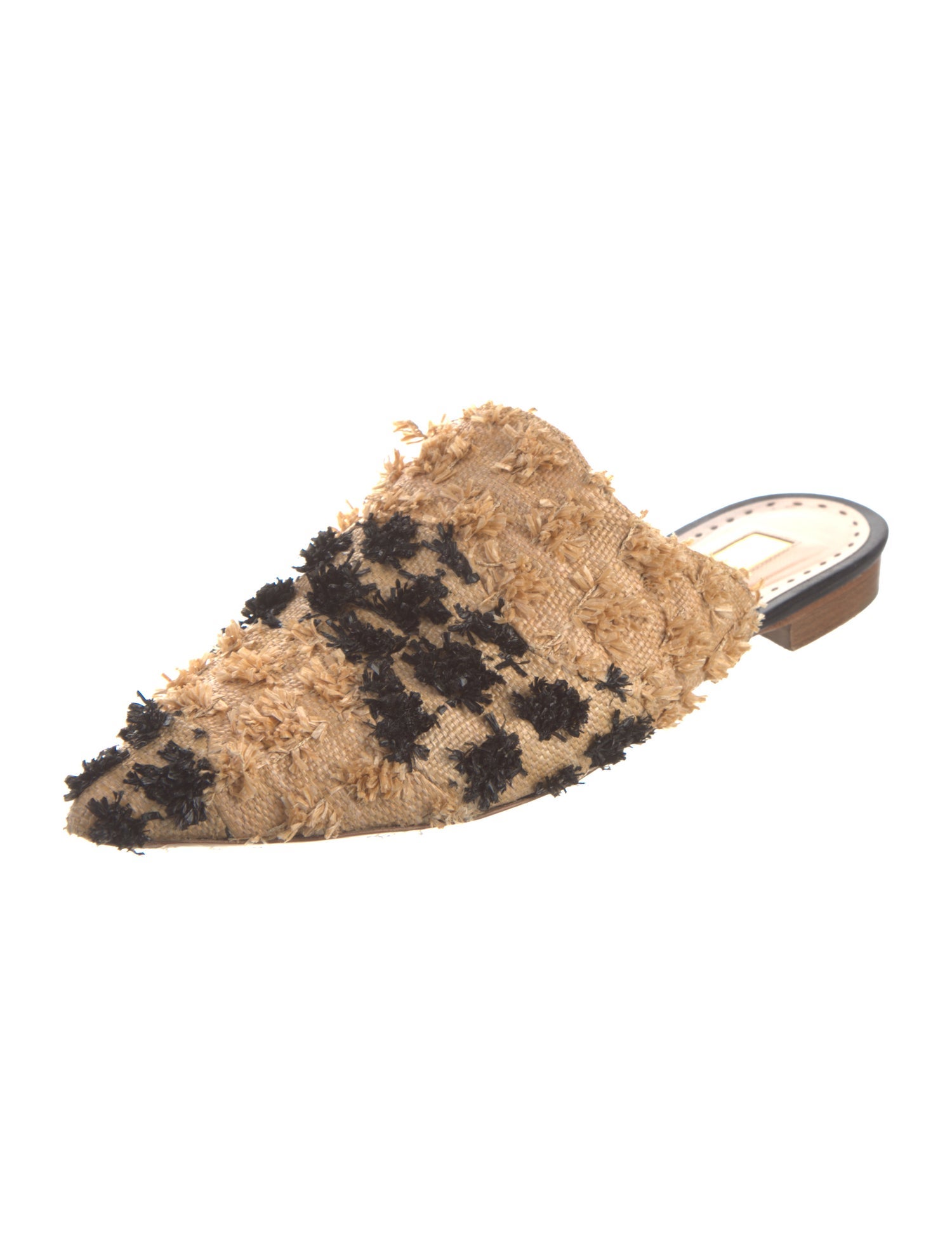 Rupert Sanderson Patterned Embroidered Accent Mules